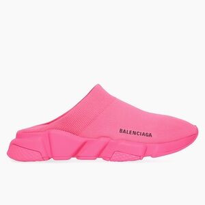 NEW….. Balenciaga Pink Mules with Chunky Sole and Futuristic Design